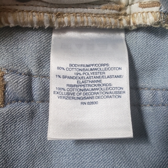 Lands' End Girl's Cactus Rib Waist Denim Shorts-Size 5 (NEW) - Picture 8 of 9